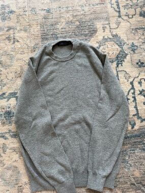 Men's Classic Crewneck Sweater in Grey